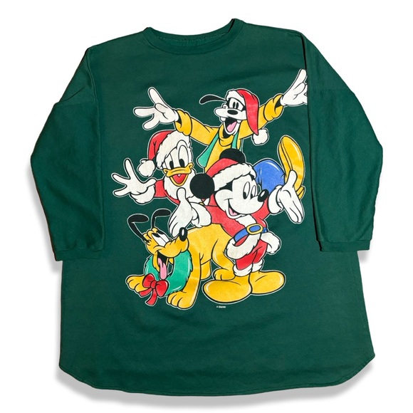 Vintage 90s Disney Christmas Oversized Sleep Sweater - Picture 1 of 2